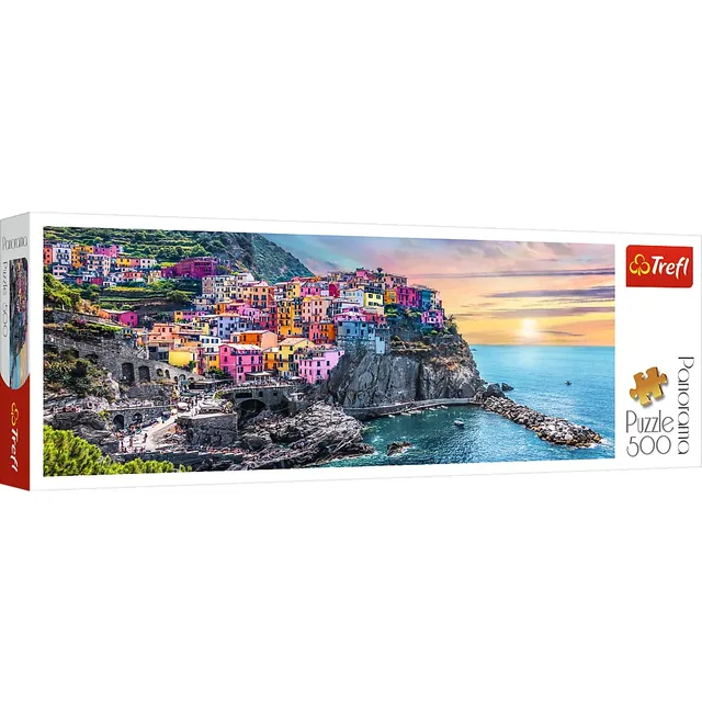 trefl-red-vernazza-coucher-soleil-puzzle-500-pi-ces-italie image 1