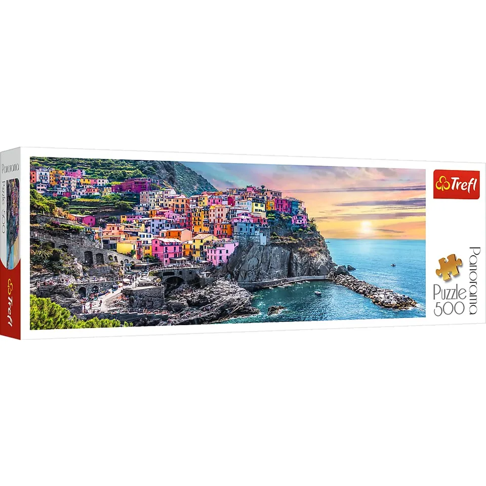 trefl-red-vernazza-coucher-soleil-puzzle-500-pi-ces-italie image 1