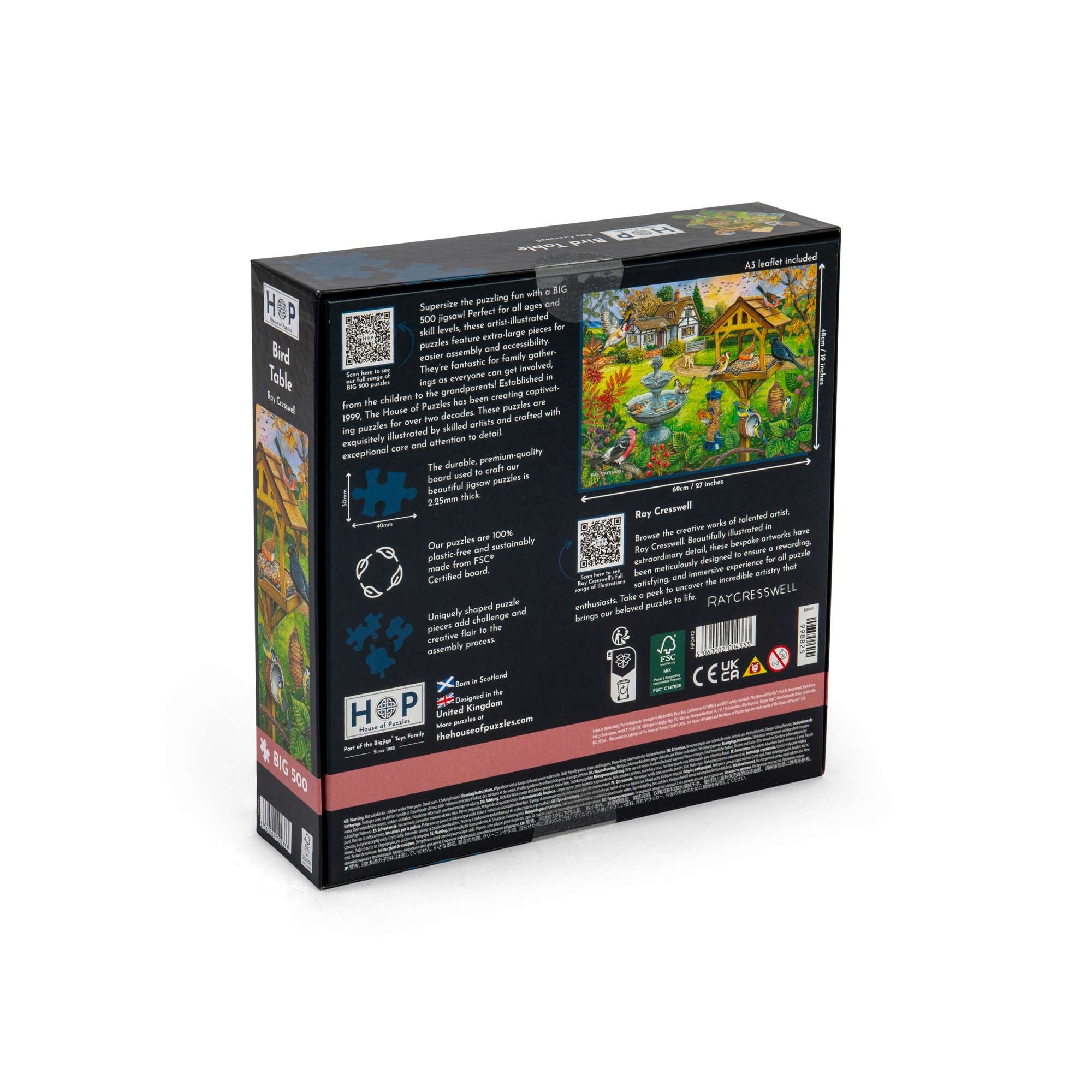 house-of-puzzles-bird-table-puzzle-500-pi-ces-jardin-oiseaux image 3