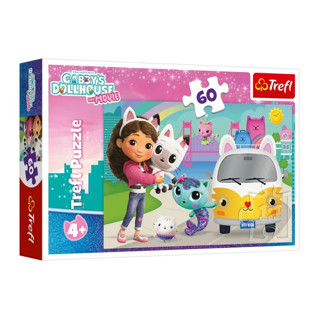 trefl-red-gabby-s-dollhouse-puzzle-60-pi-ces-4-ans image 1