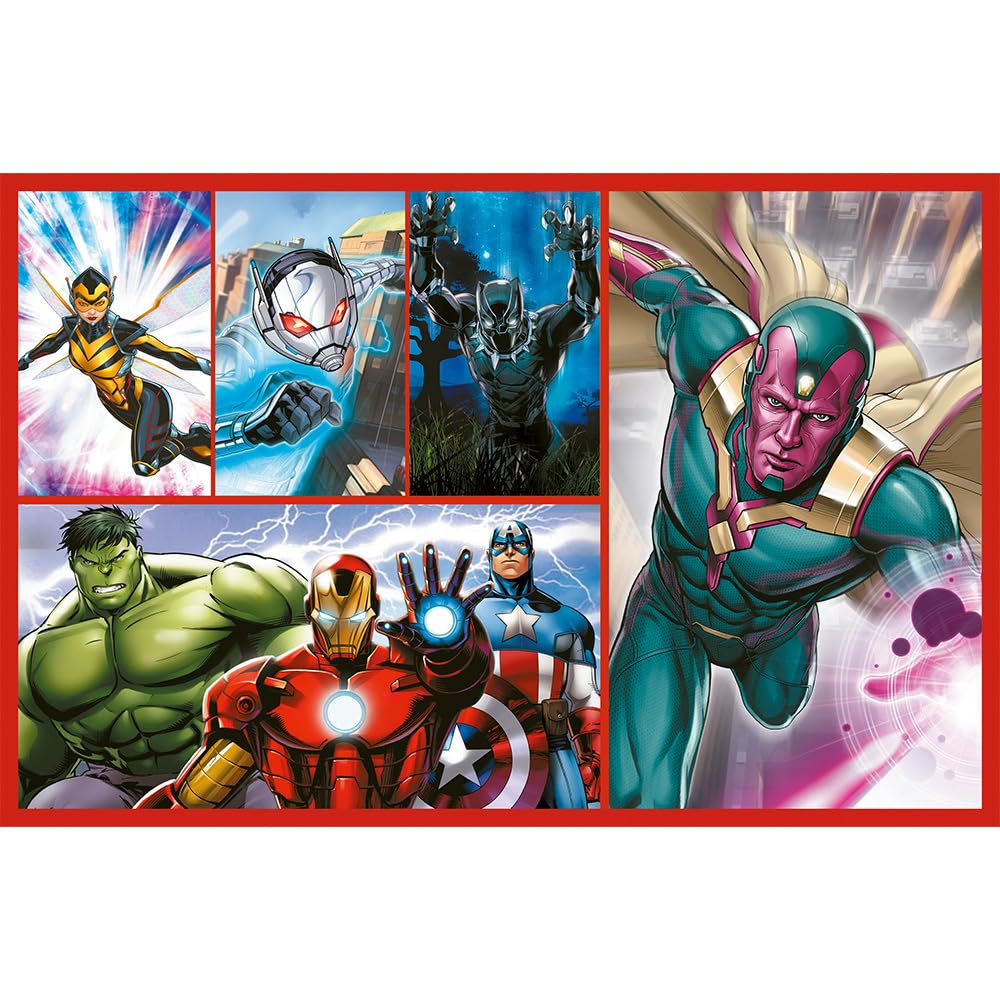 trefl-red-marvel-avengers-puzzle-enfant-2x70-pi-ces image 3