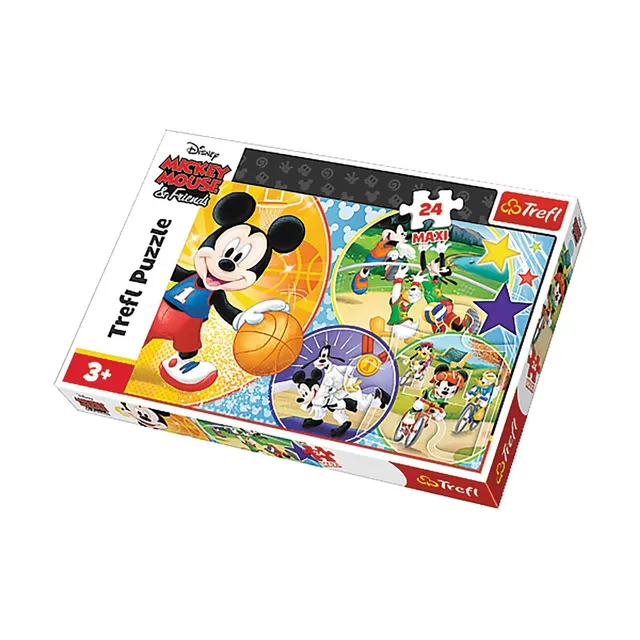 trefl-red-disney-temps-de-sport-puzzle-24-maxi-3-ans image 1