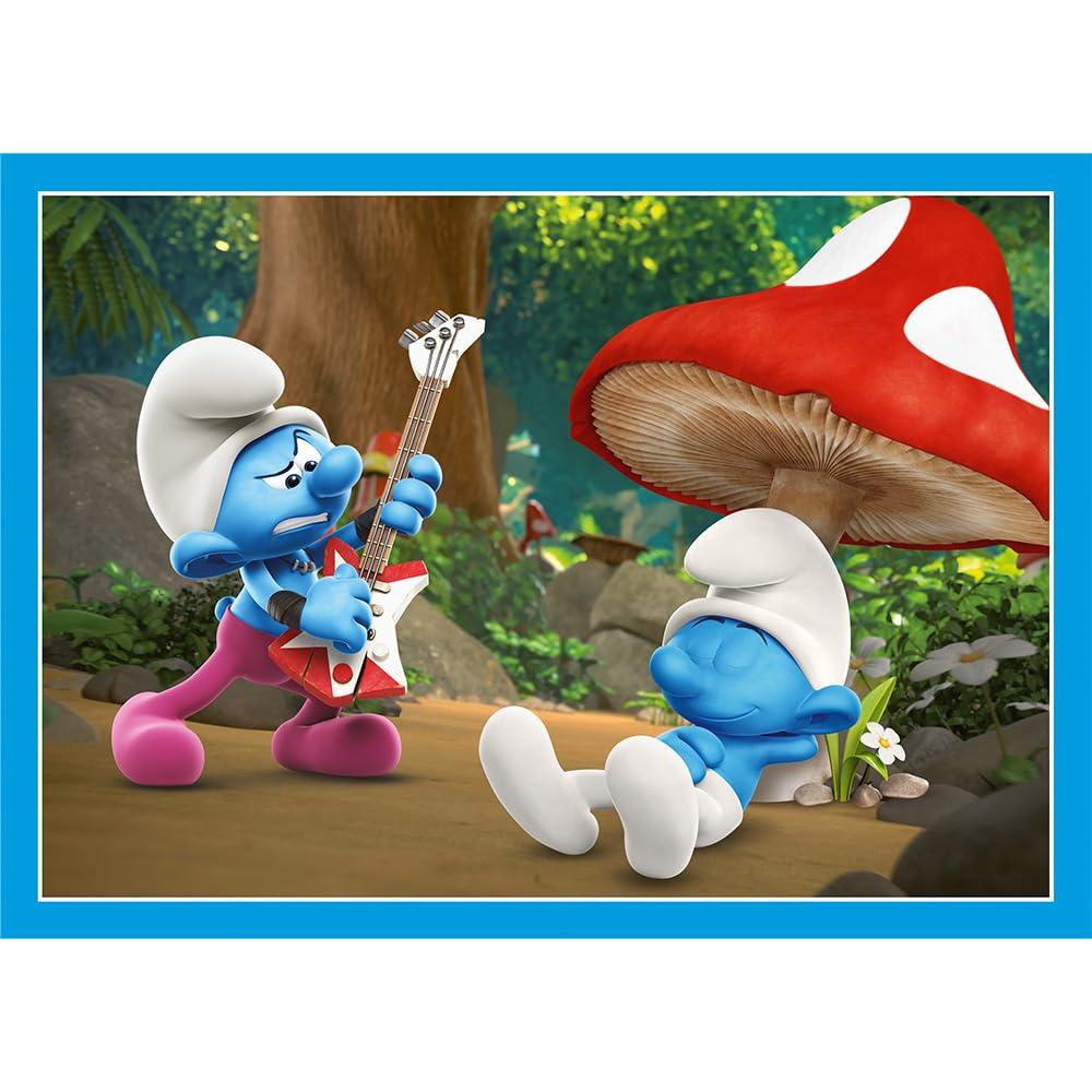 trefl-red-schtroumpfs-village-puzzle-4-en-1-enfant image 6