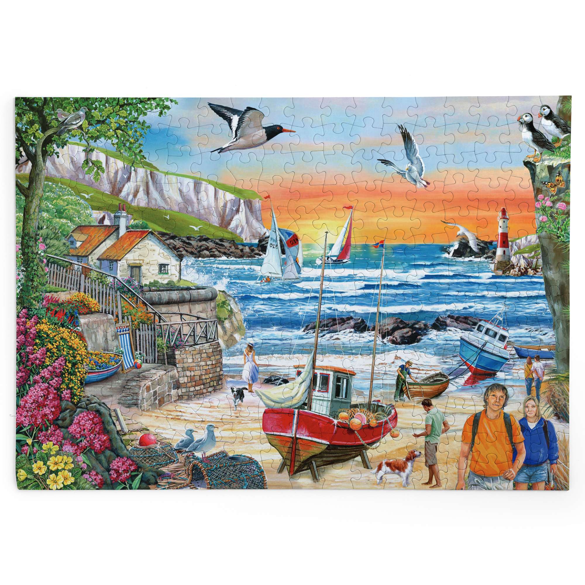 house-of-puzzles-seaside-sunset-puzzle-250-pi-ces-bord-de-mer image 2