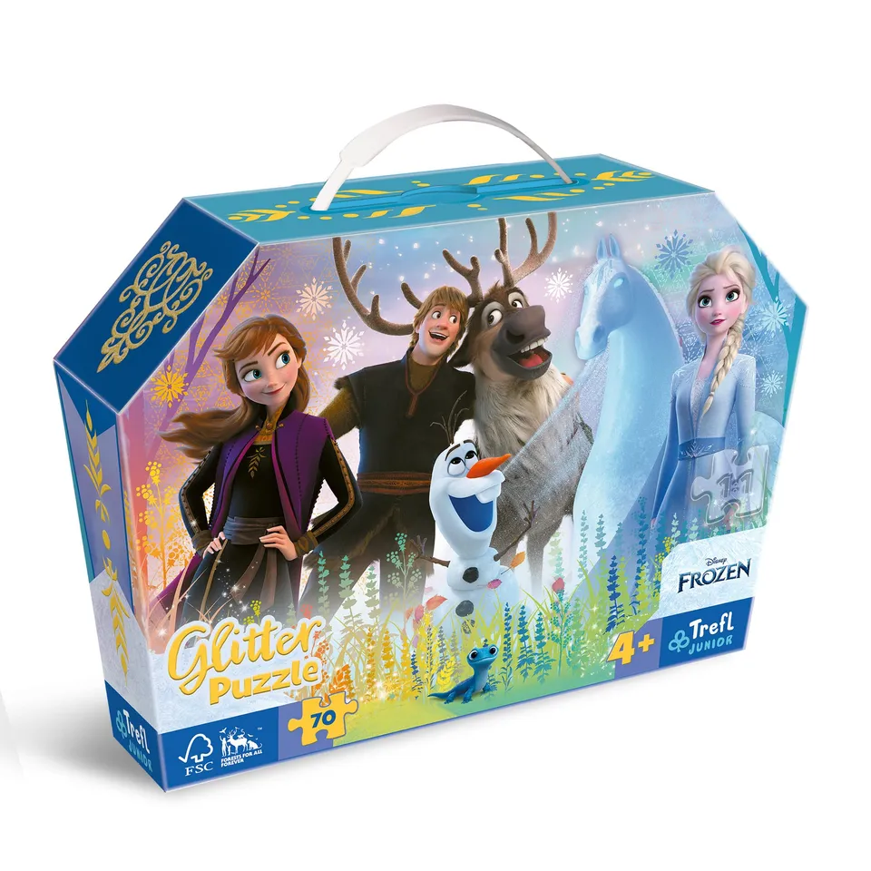 trefl-junior-frozen-amiti-magique-puzzle-glitter-70-pi-ces image 1