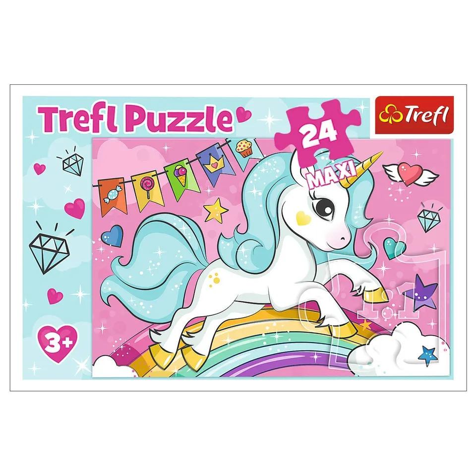 trefl-red-doux-licorne-puzzle-maxi-24-pi-ces-enfant image 1