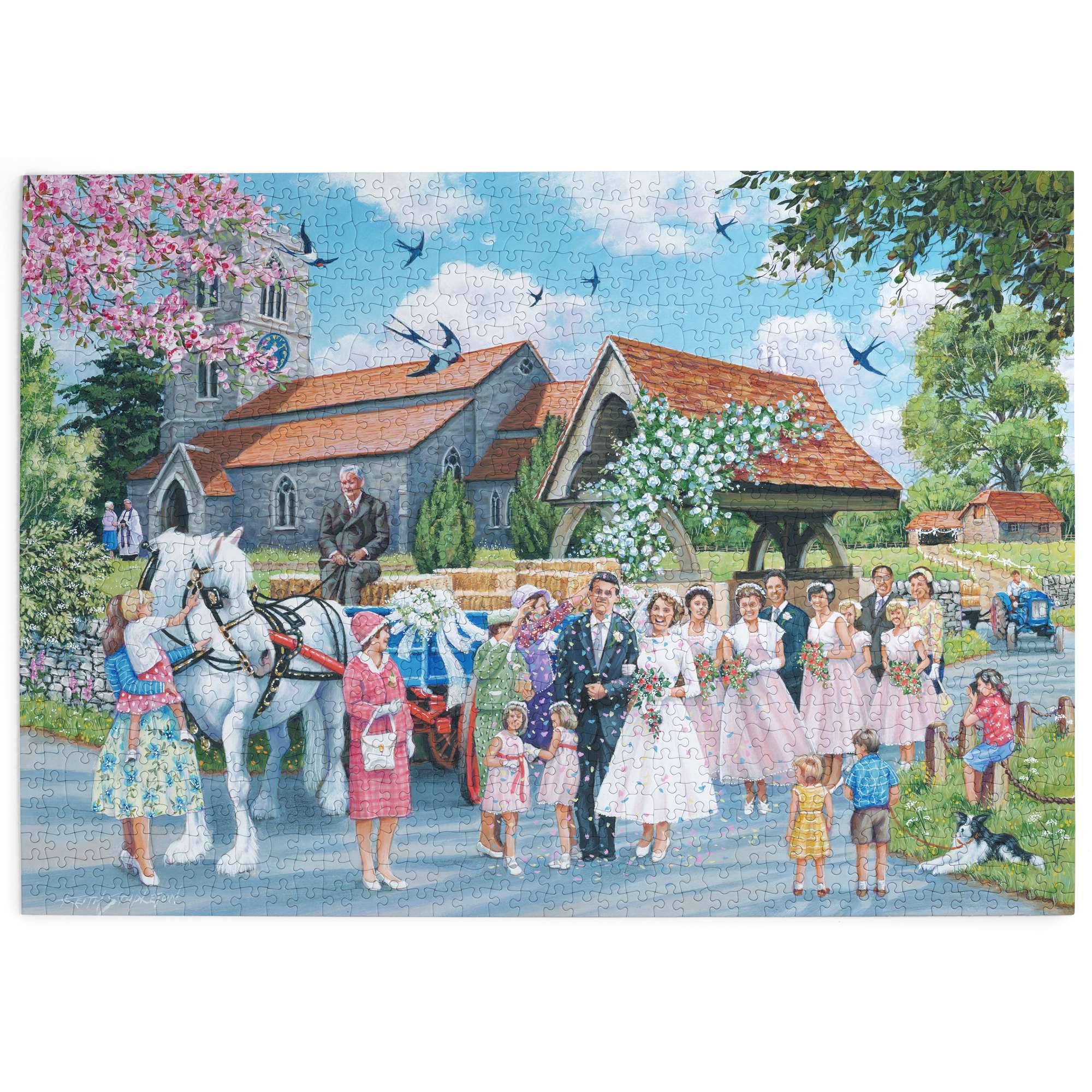 house-of-puzzles-country-wedding-puzzle-1000-pi-ces-mariage-campagne image 2