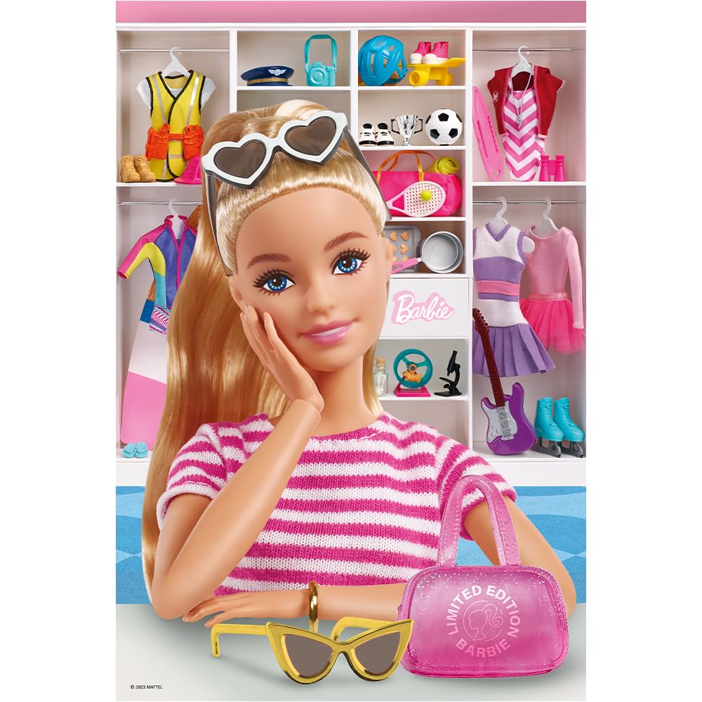 trefl-red-barbie-puzzle-100-pi-ces-rose-d-s-5-ans image 2