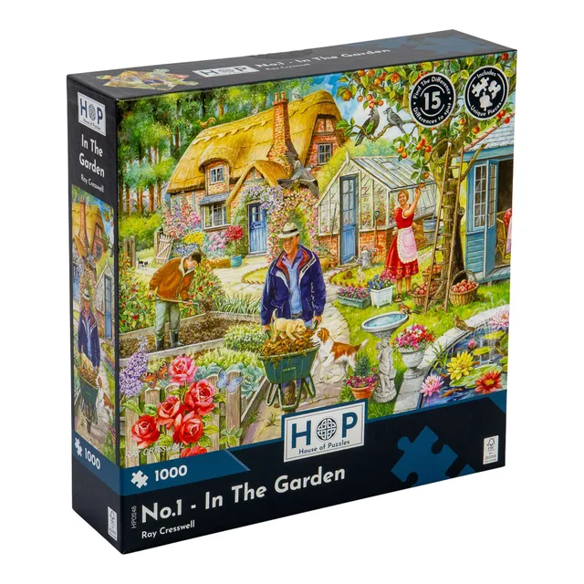house-of-puzzles-1000-puzzle-1000-pi-ces-in-the-garden-jardin image 1