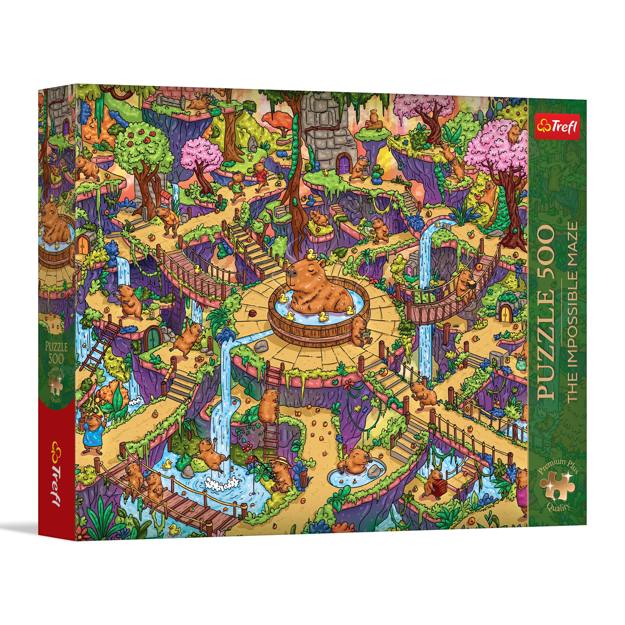 trefl-premium-plus-labyrinthe-capybaras-puzzle-500-pi-ces image 1