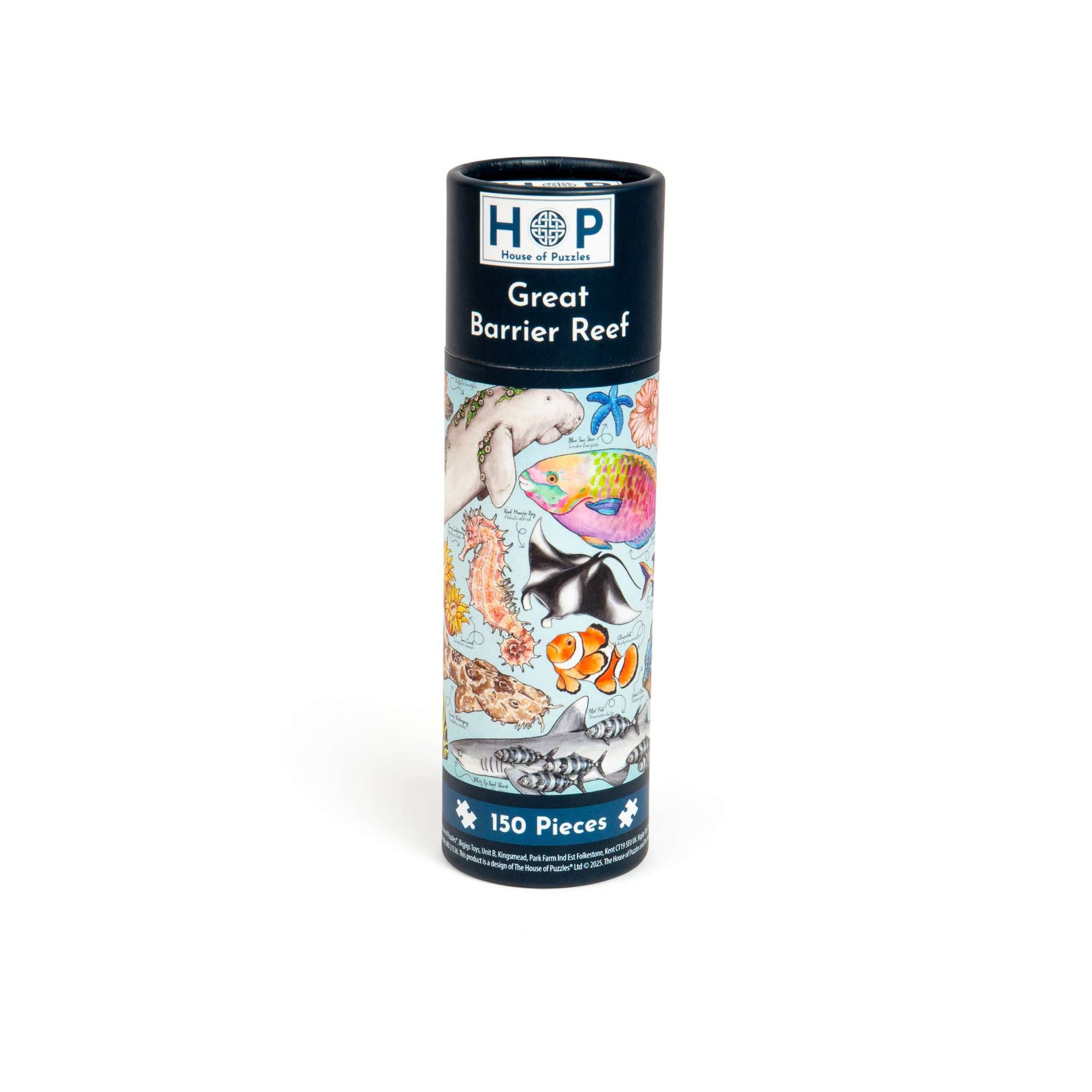 house-of-puzzles-great-barrier-reef-mini-puzzle-150-pi-ces-tube image 1
