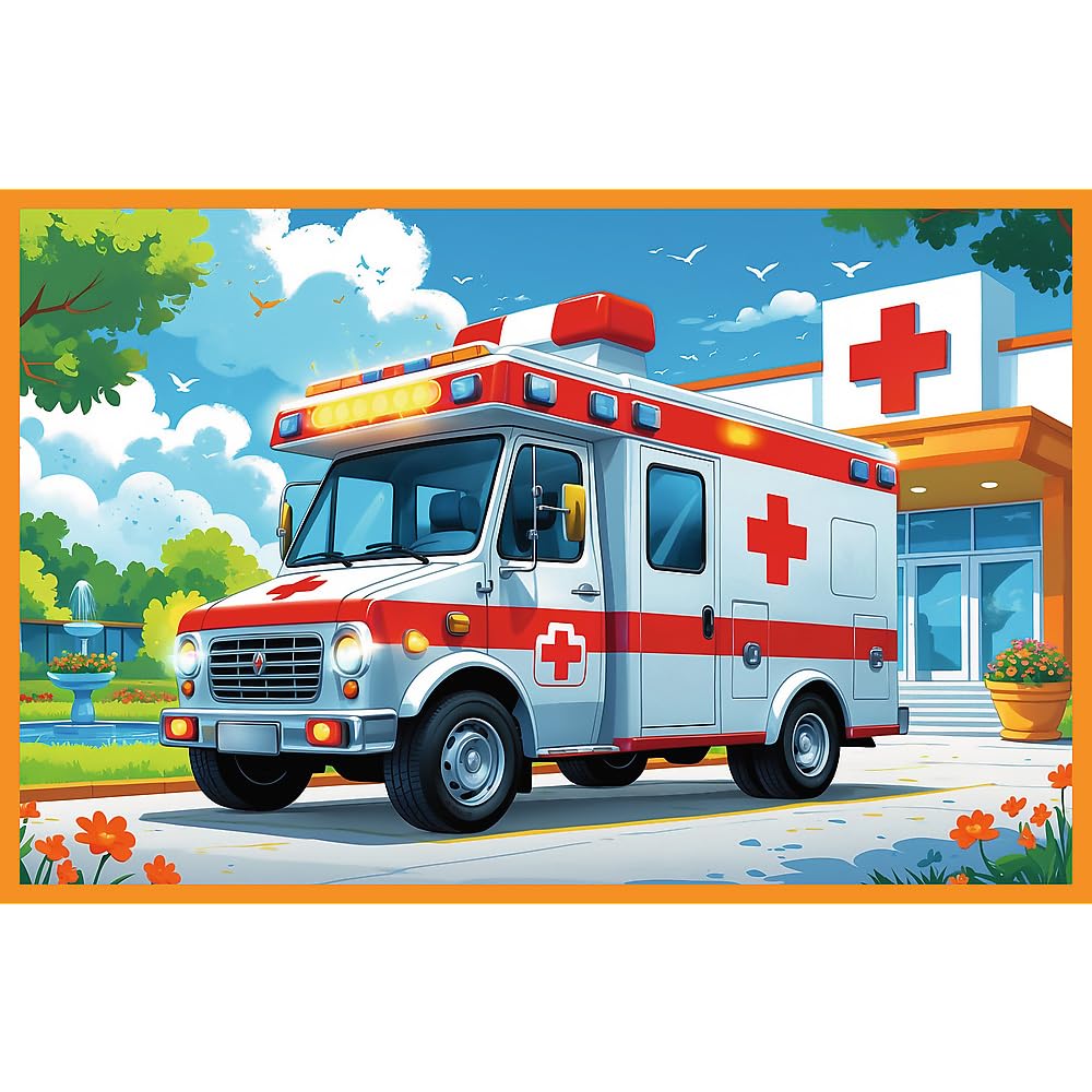 trefl-treflik-family-puzzle-2-en-1-pompiers-2x24-pi-ces image 2
