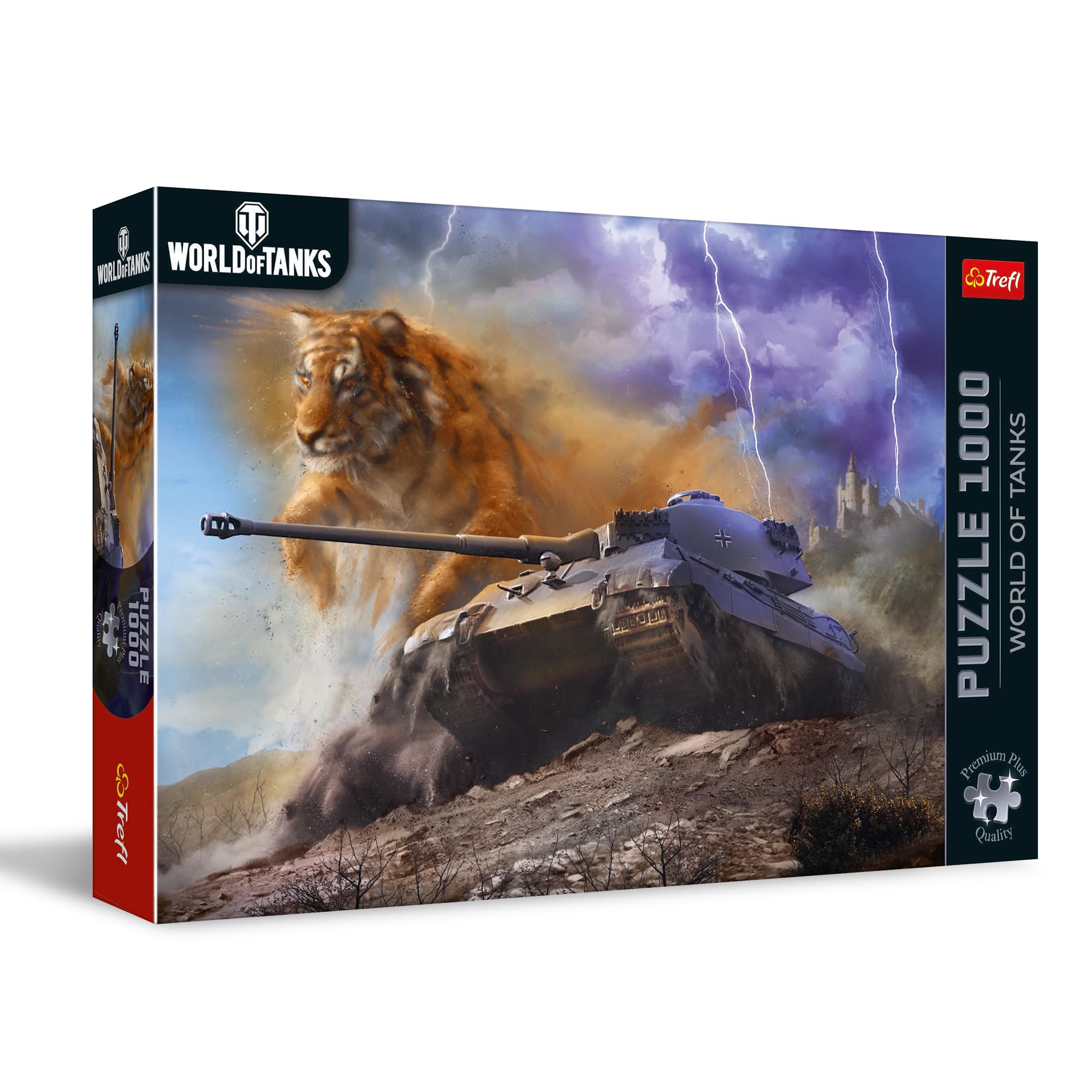 trefl-premium-plus-world-of-tanks-puzzle-1000-pi-ces-tiger-ii image 1