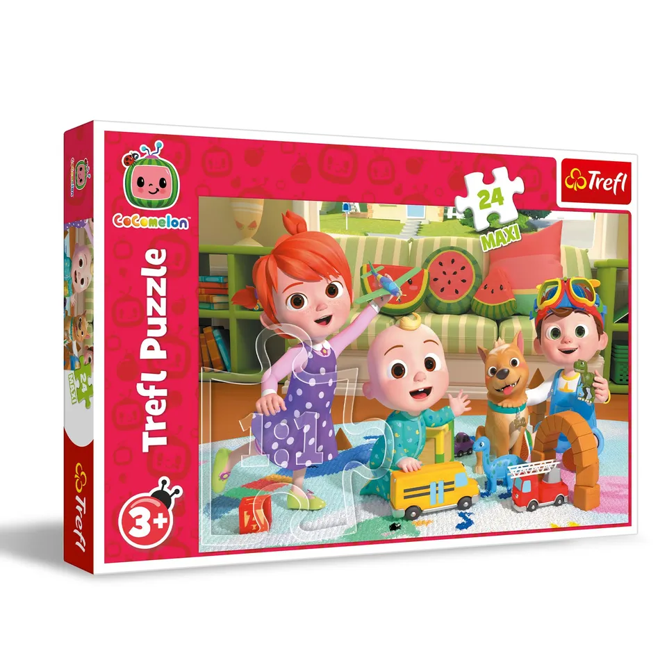trefl-red-cocomelon-puzzle-24-maxi-pr-t-pour-l-aventure-3-ans image 1