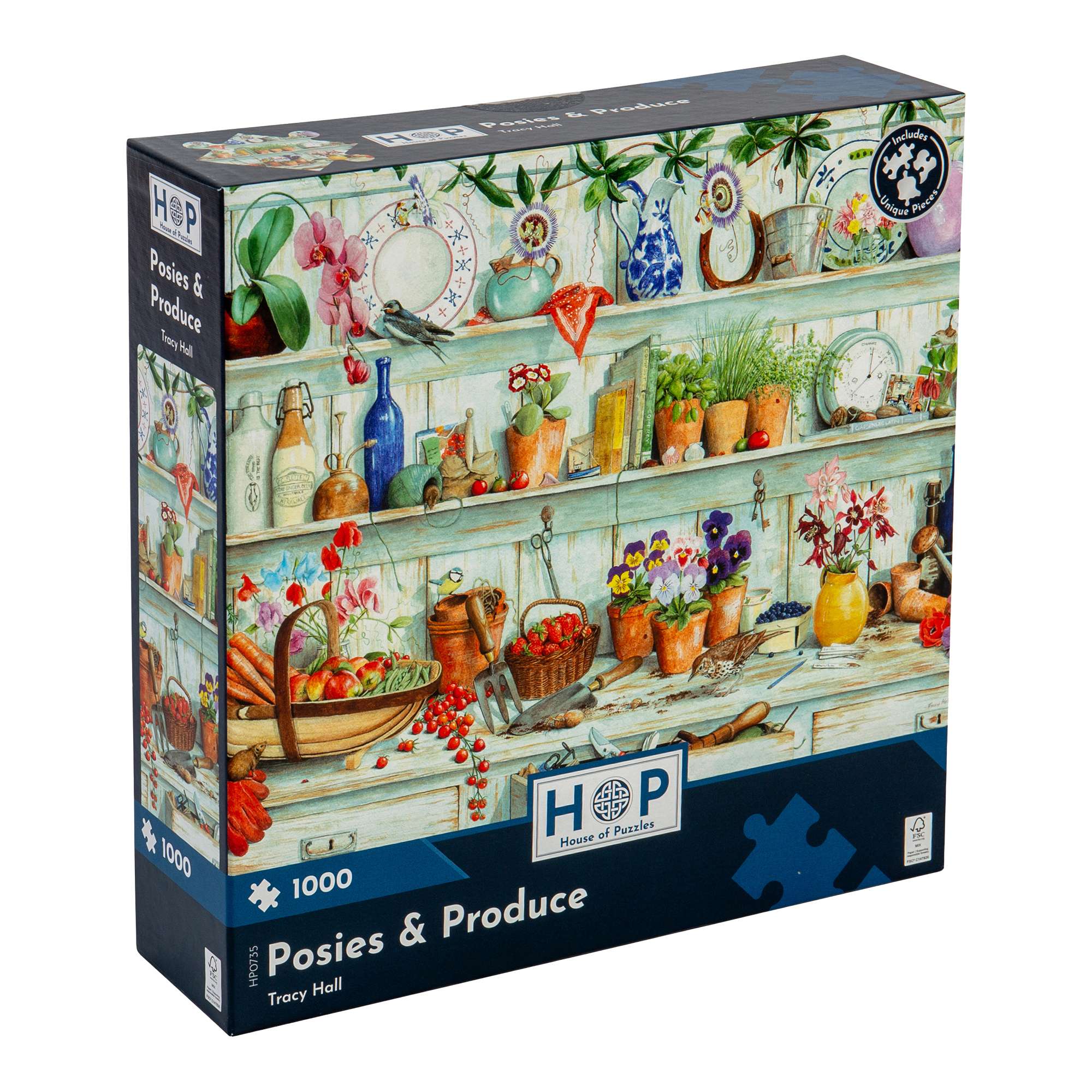 house-of-puzzles-posies-produce-puzzle-1000-pi-ces-jardin image 1