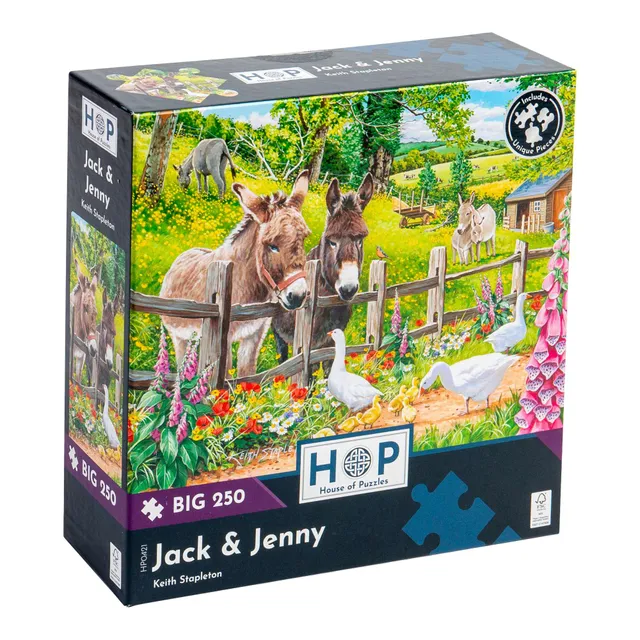 house-of-puzzles-jack-jenny-puzzle-250-pi-ces-ferme-34x48-cm image 1