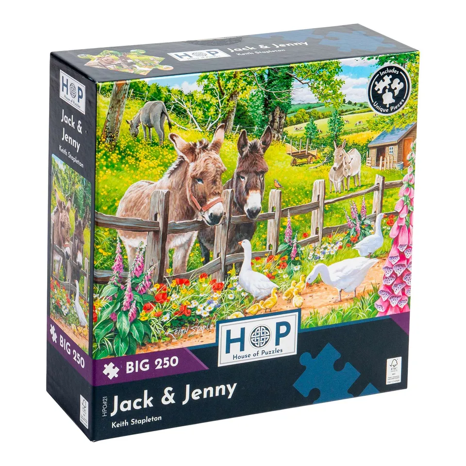 house-of-puzzles-jack-jenny-puzzle-250-pi-ces-ferme-34x48-cm image 1
