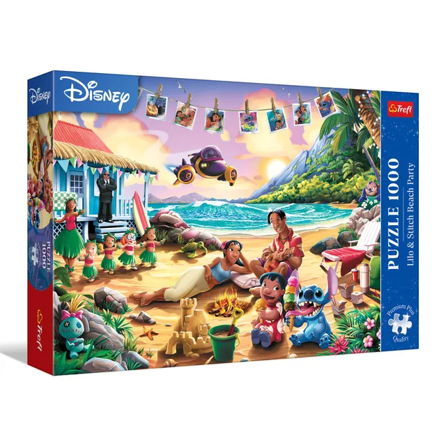 trefl-premium-plus-disney-lilo-stitch-puzzle-1000-pi-ces-plage image 1