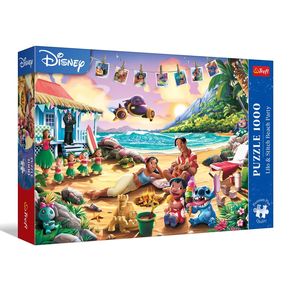 trefl-premium-plus-disney-lilo-stitch-puzzle-1000-pi-ces-plage image 1