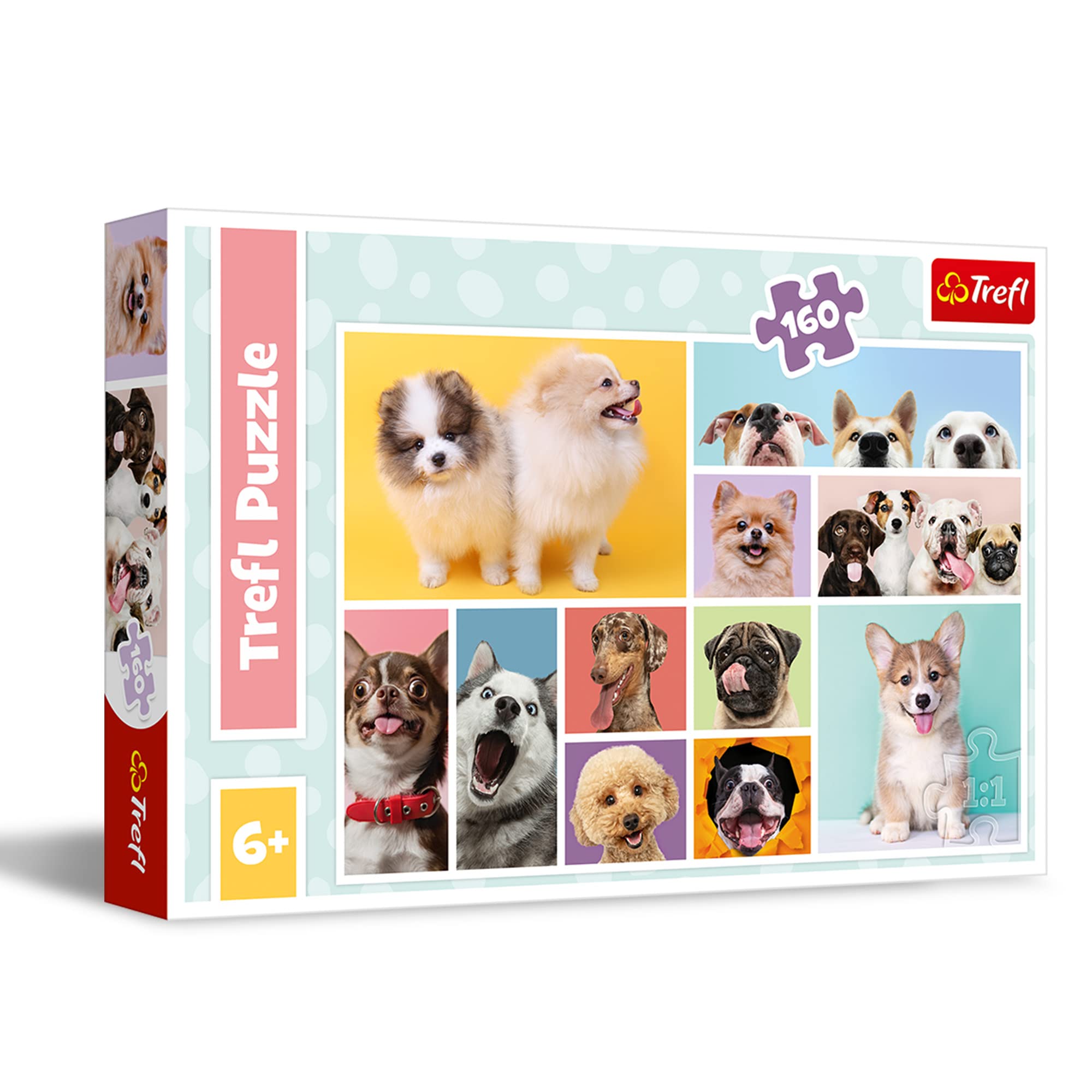 trefl-red-amiti-des-chiens-puzzle-160-pi-ces-collage-chiens image 1