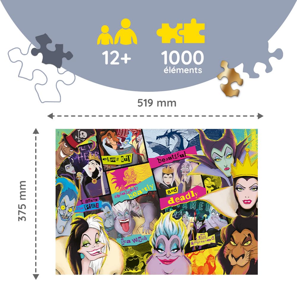 trefl-wood-craft-disney-villains-puzzle-bois-1000-pi-ces image 3