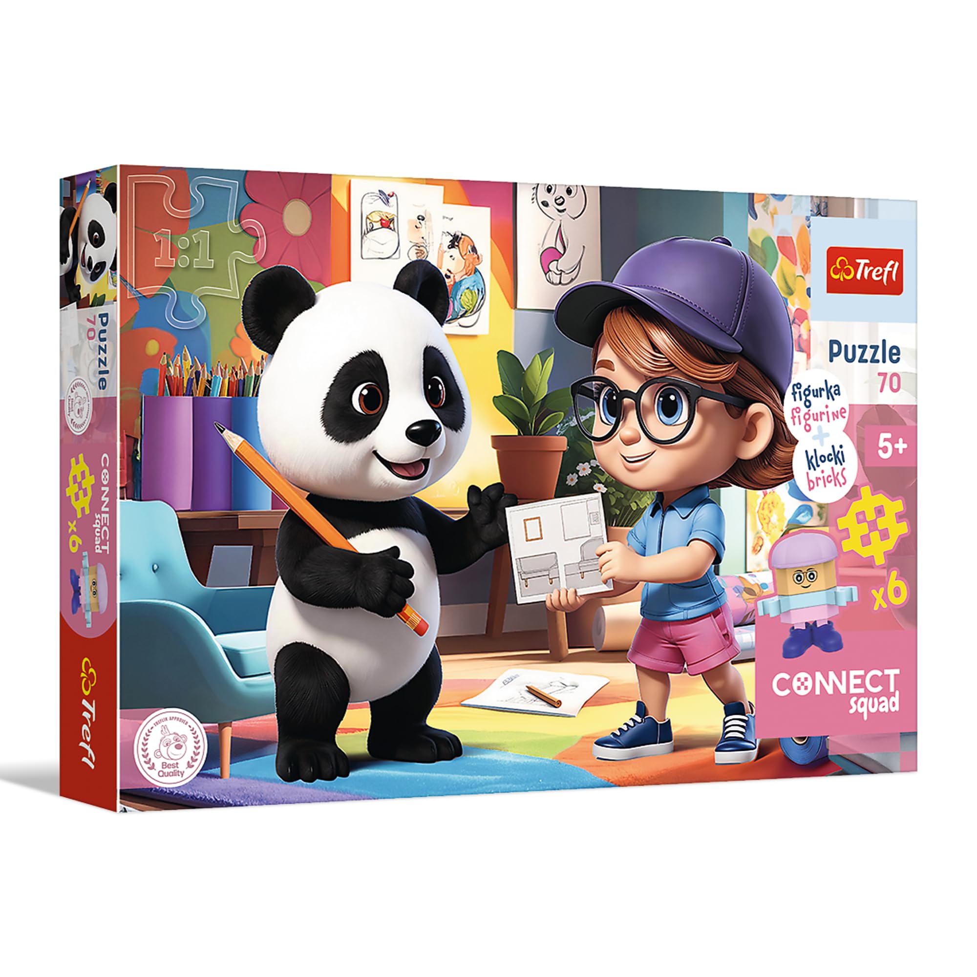 trefl-red-connect-squad-amy-puzzle-70-pi-ces-figurine-5-ans image 1