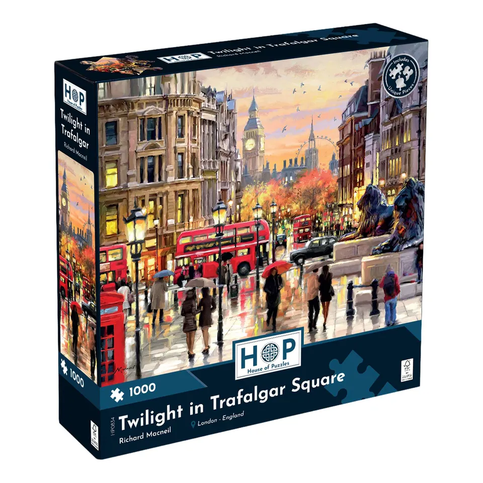 house-of-puzzles-trafalgar-square-puzzle-1000-londres-nuit image 1