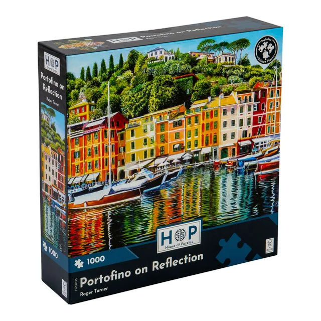 house-of-puzzles-portofino-on-reflection-puzzle-1000-pi-ces-bord-de-mer image 1