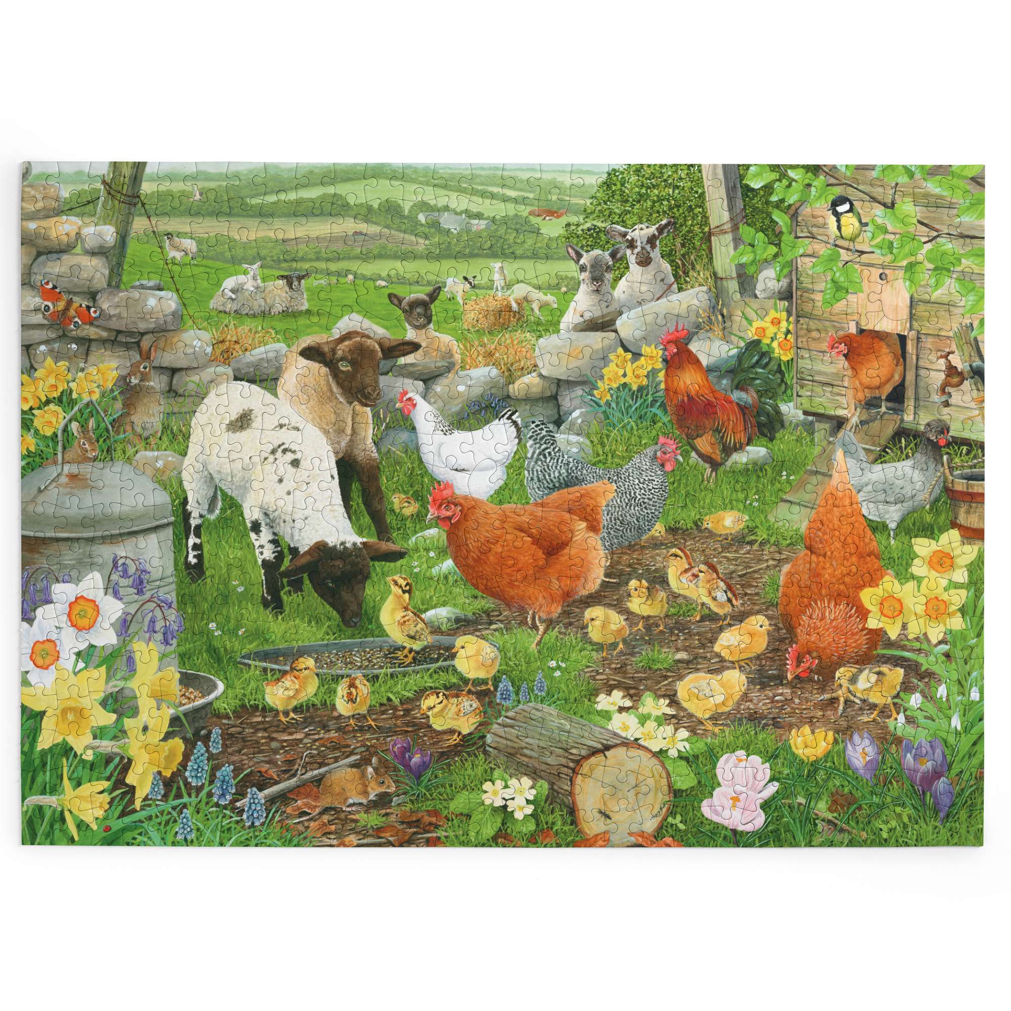 house-of-puzzles-spring-chickens-big-500-puzzle-ferme-500 image 2