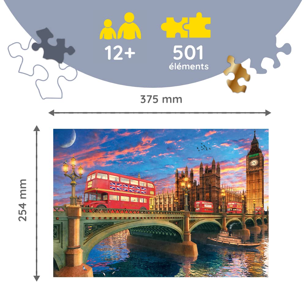 trefl-wood-craft-palais-westminster-puzzle-bois-501-pi-ces-londres image 3