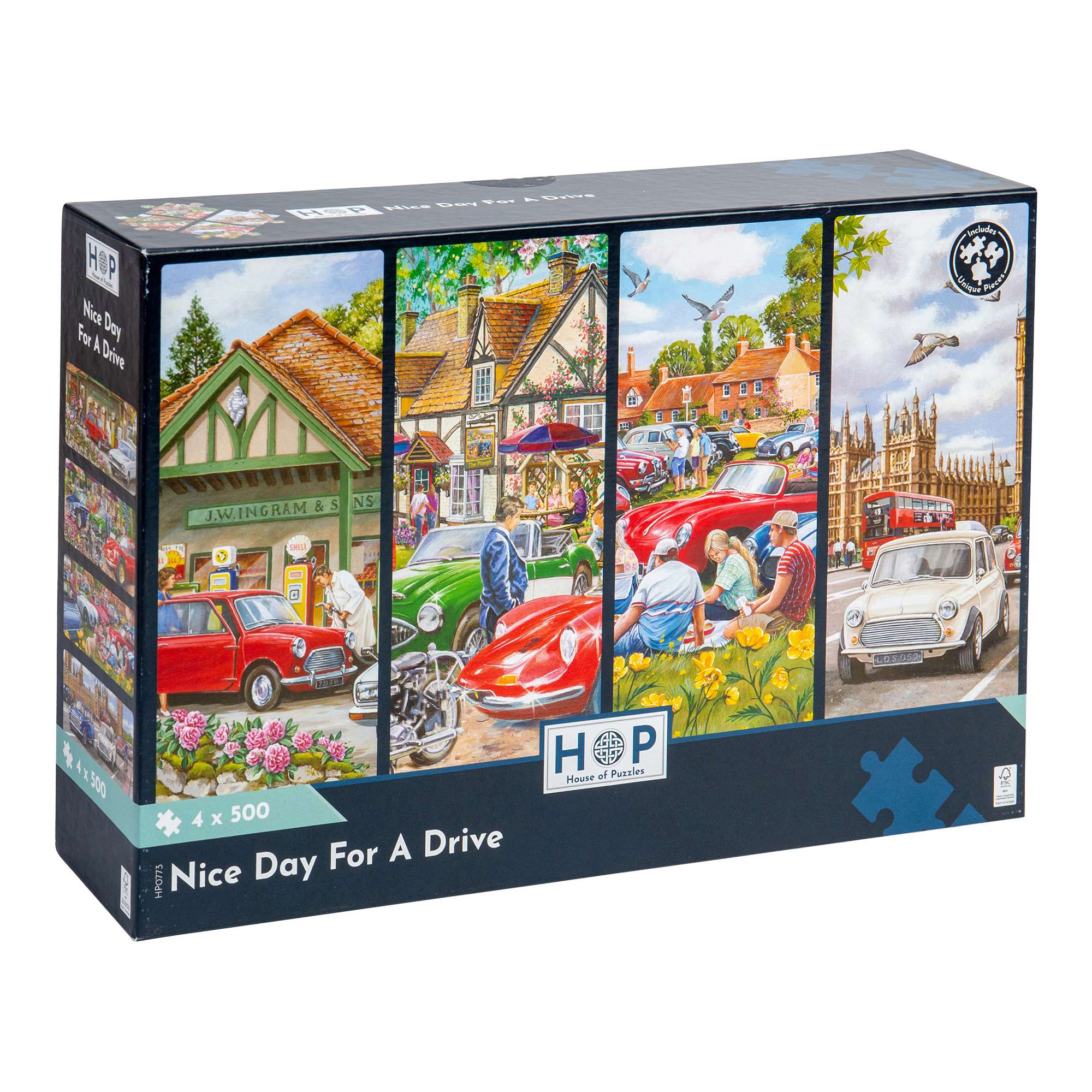 hop-multi-pack-nice-day-for-a-drive-4x500-pi-ces-voitures image 1
