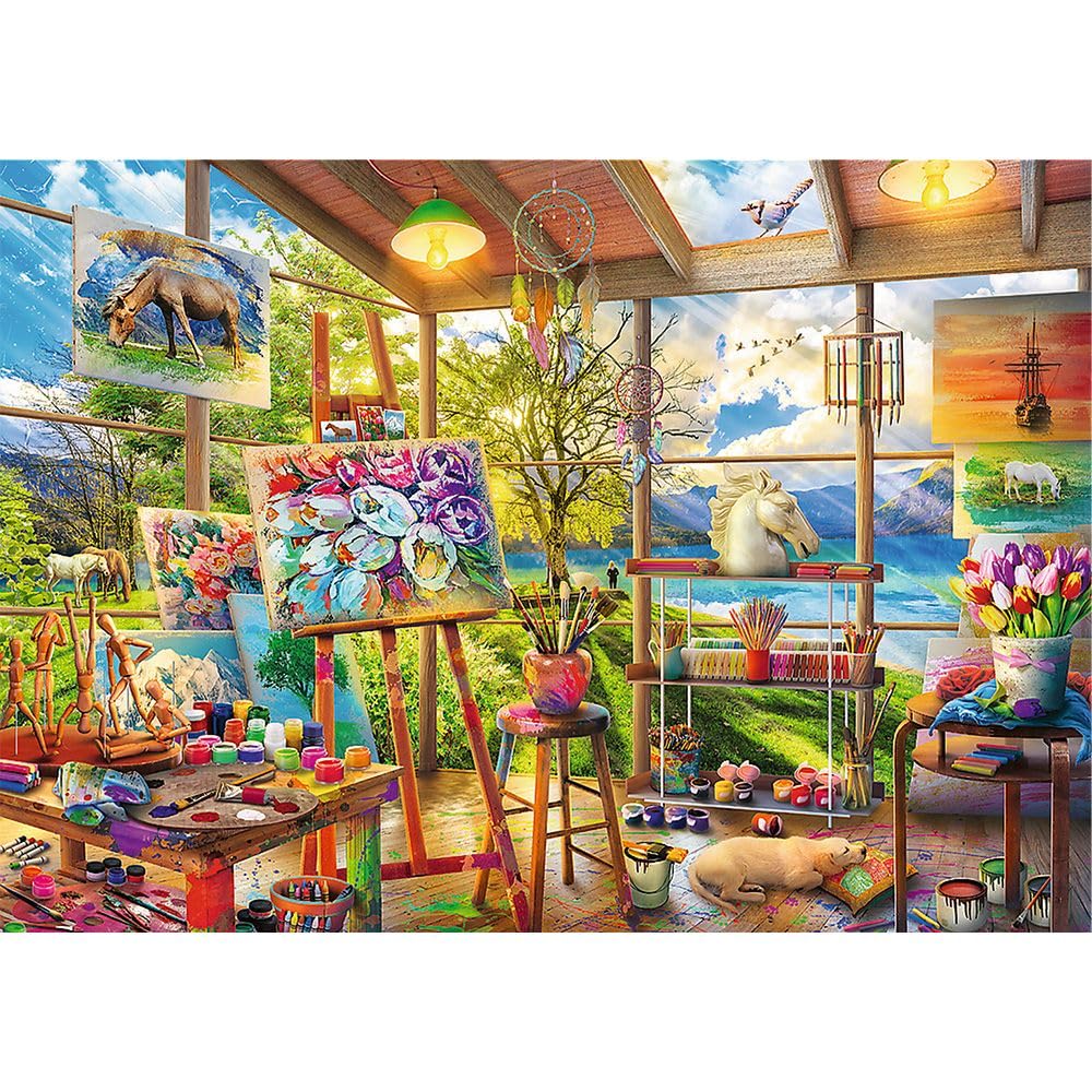 trefl-red-l-art-de-la-peinture-puzzle-2x500-pi-ces-ateliers image 3