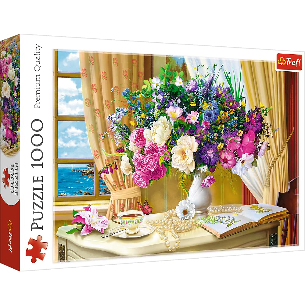 trefl-red-fleurs-le-matin-puzzle-1000-pi-ces-vase image 1