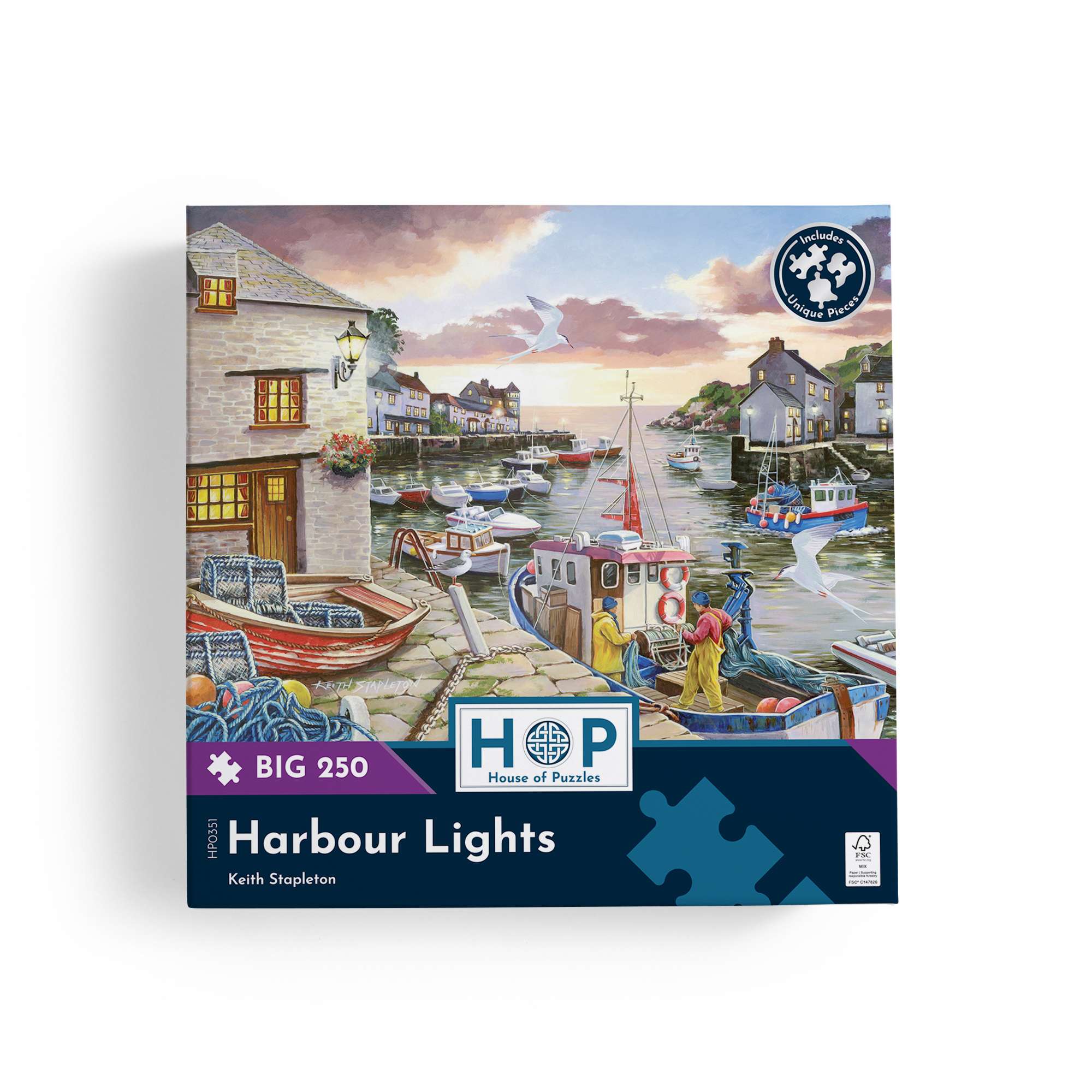 house-of-puzzles-harbour-lights-puzzle-250-pi-ces-port-nuit image 4