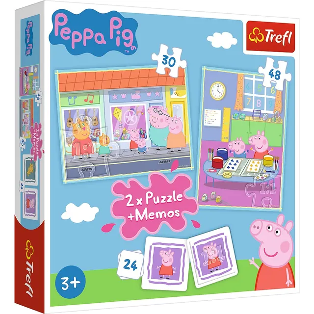 trefl-peppa-pig-jour-de-peppa-puzzle-2x30-48-m-mo image 1