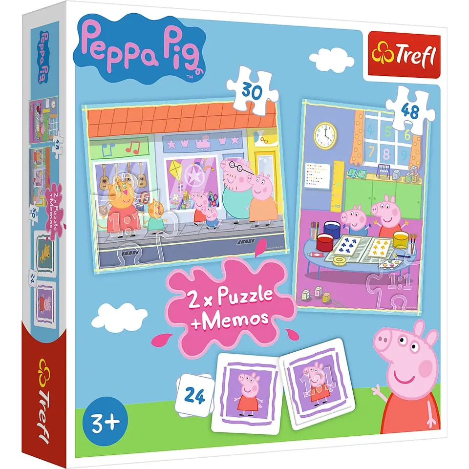 trefl-peppa-pig-jour-de-peppa-puzzle-2x30-48-m-mo image 1