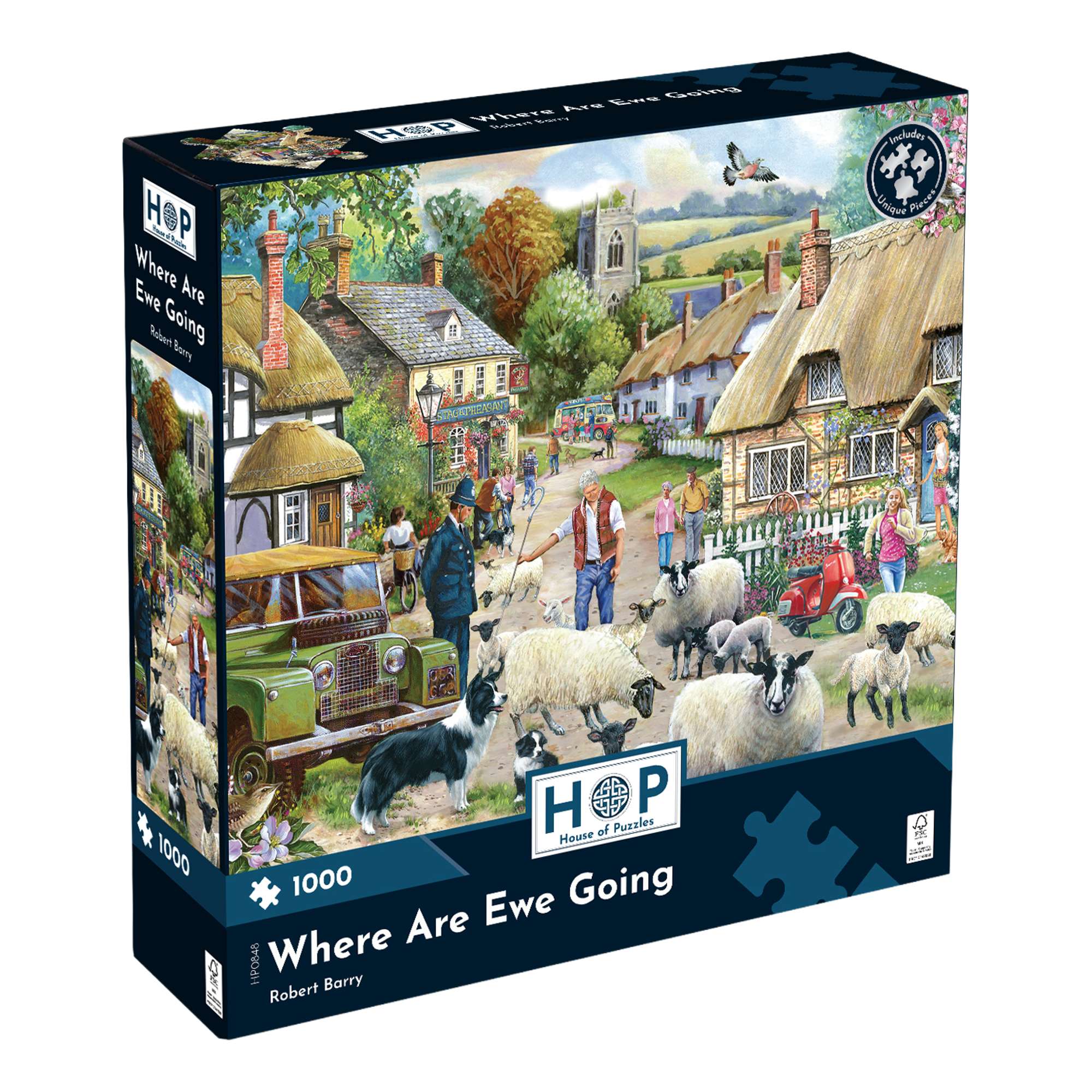 house-of-puzzles-where-are-ewe-going-puzzle-1000-pi-ces-moutons image 1