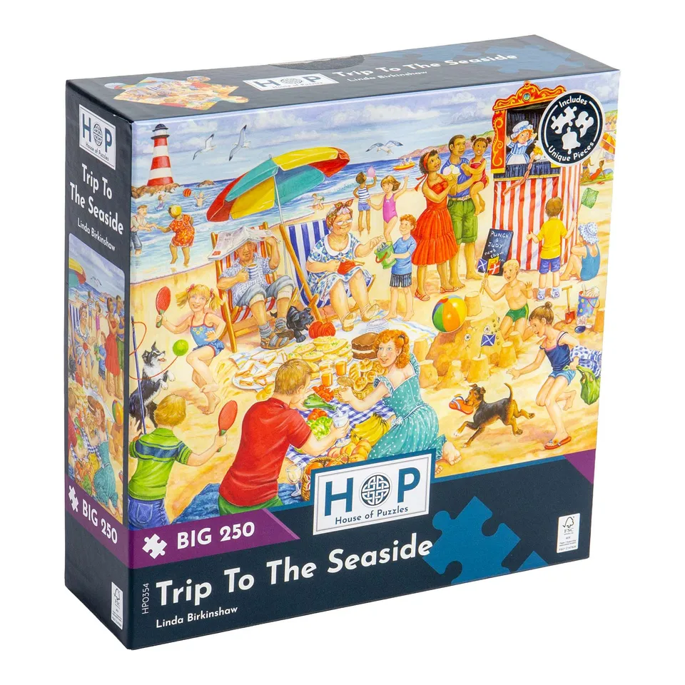 house-of-puzzles-trip-to-the-seaside-puzzle-250-pi-ces-plage image 1