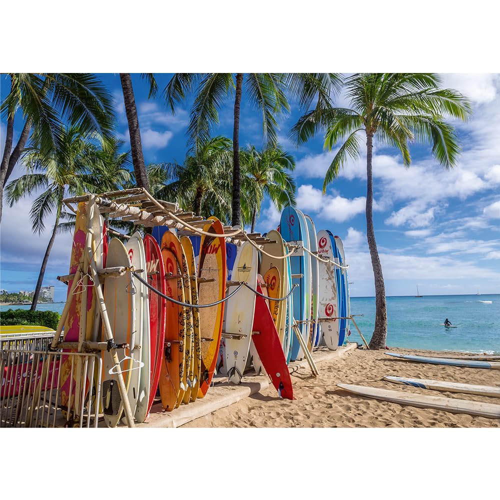 trefl-red-waikiki-hawaii-puzzle-adulte-1000-pcs-plage-surf image 2