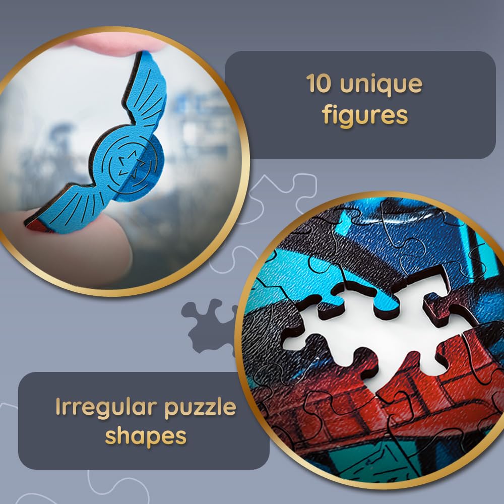 trefl-red-wood-craft-captain-america-puzzle-bois-160-pi-ces image 3