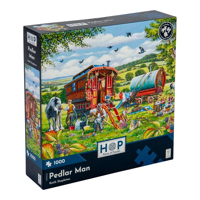 house-of-puzzles-1000-pedlar-man-puzzle-1000-pi-ces-keith-stapleton image 1