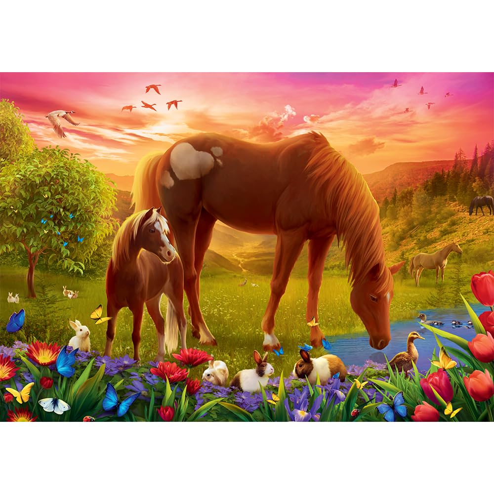 trefl-red-chevaux-dans-la-prairie-puzzle-500-pi-ces image 2