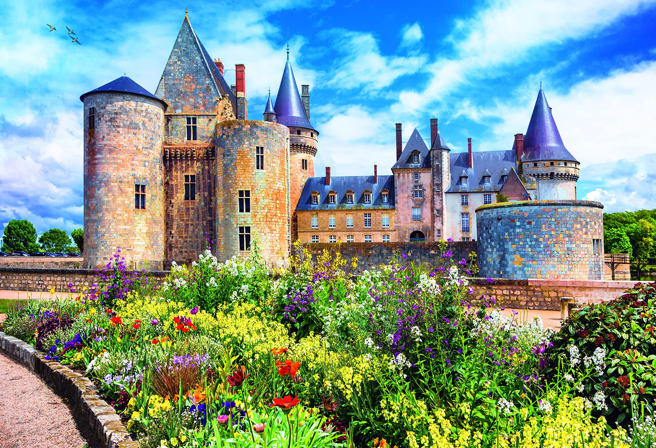 trefl-26183-vall-e-de-la-loire-set-puzzle-colle-2-en-1 image 2