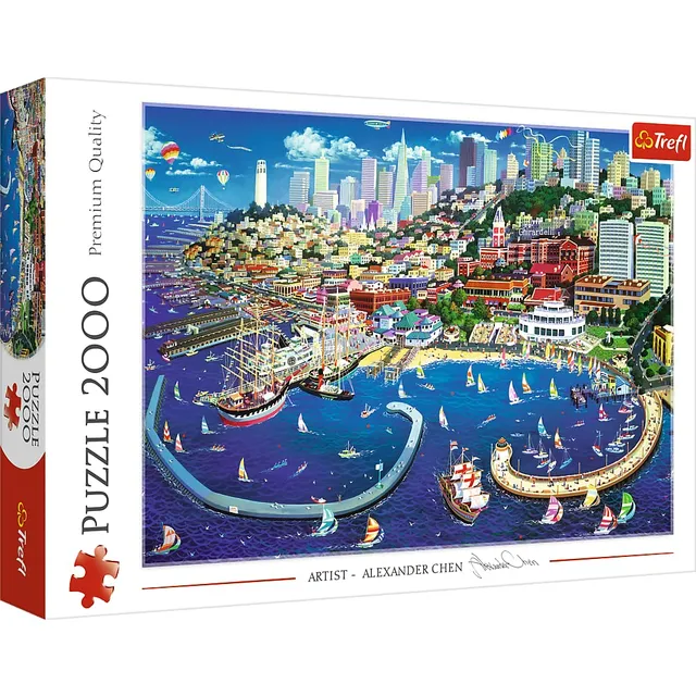 trefl-premium-plus-baie-de-san-francisco-puzzle-2000-pi-ces-adulte image 1