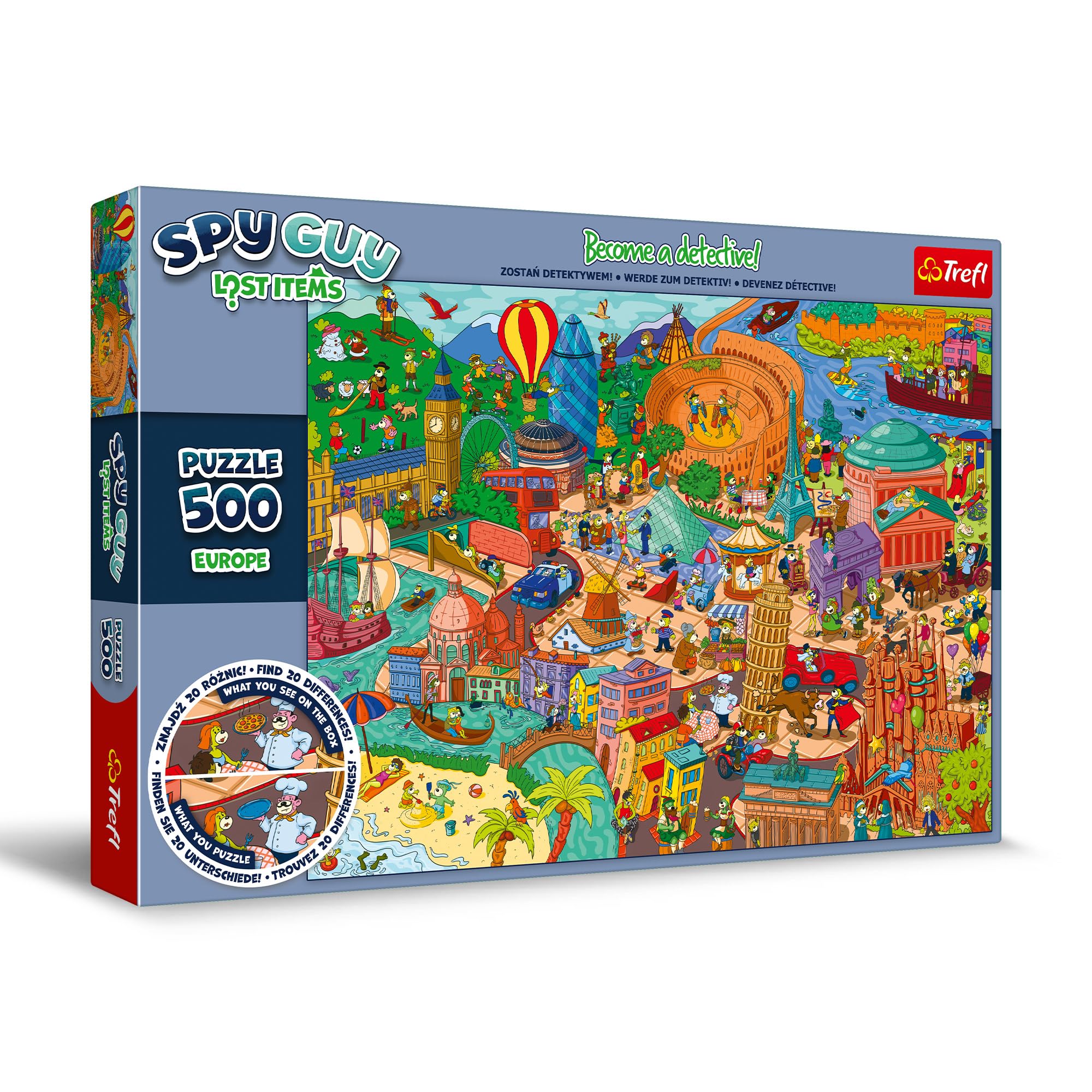 trefl-spy-guy-puzzle-500-pi-ces-europe-objets-perdus image 1