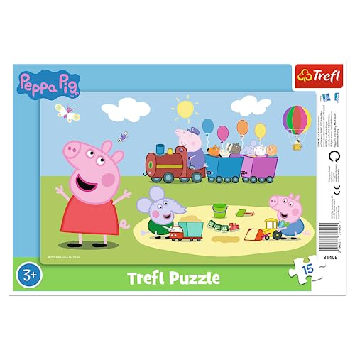 trefl-peppa-pig-jolly-train-puzzle-cadre-15-pi-ces-3-ans image 7
