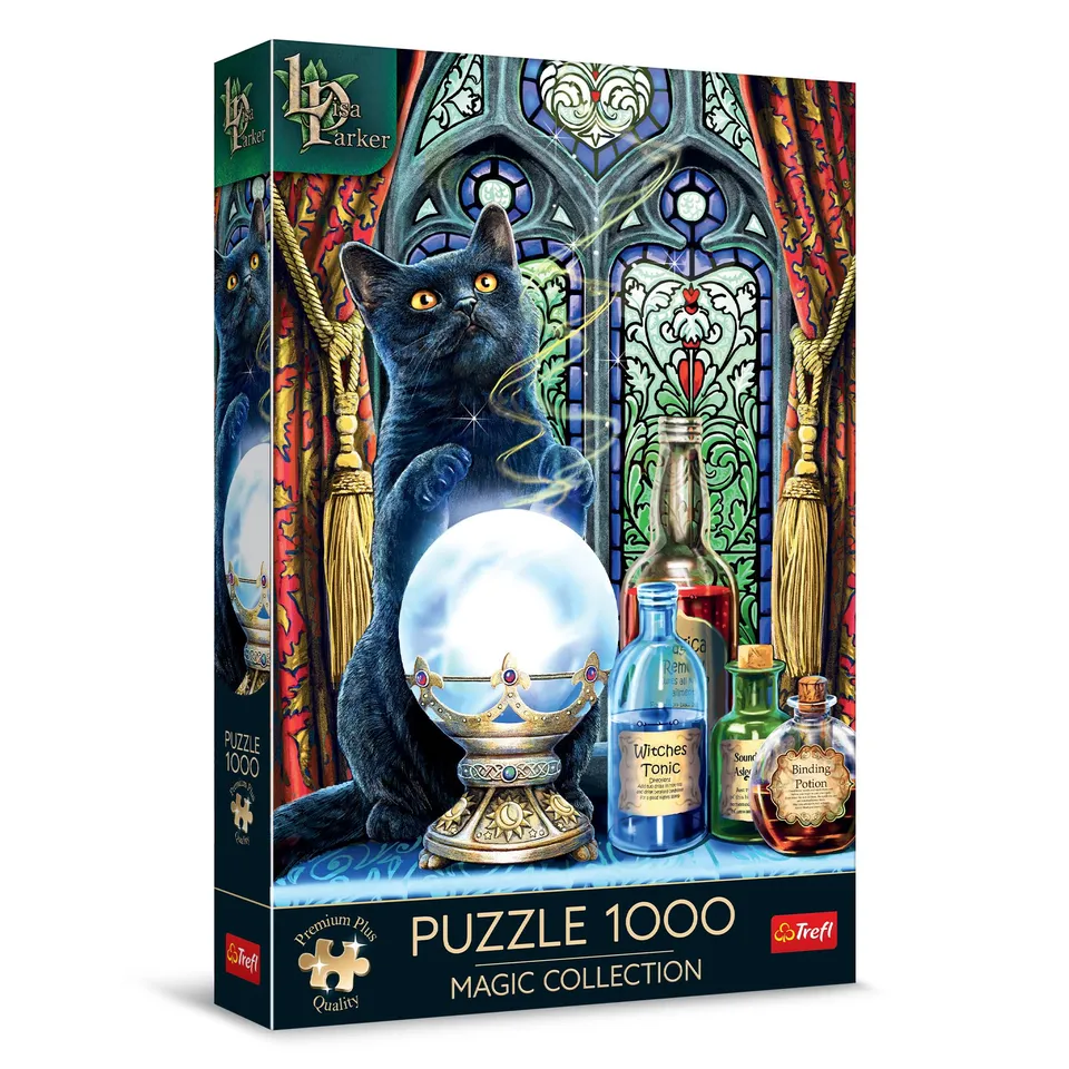trefl-premium-plus-magic-puzzle-1000-pi-ces-sorci-re-chat image 1