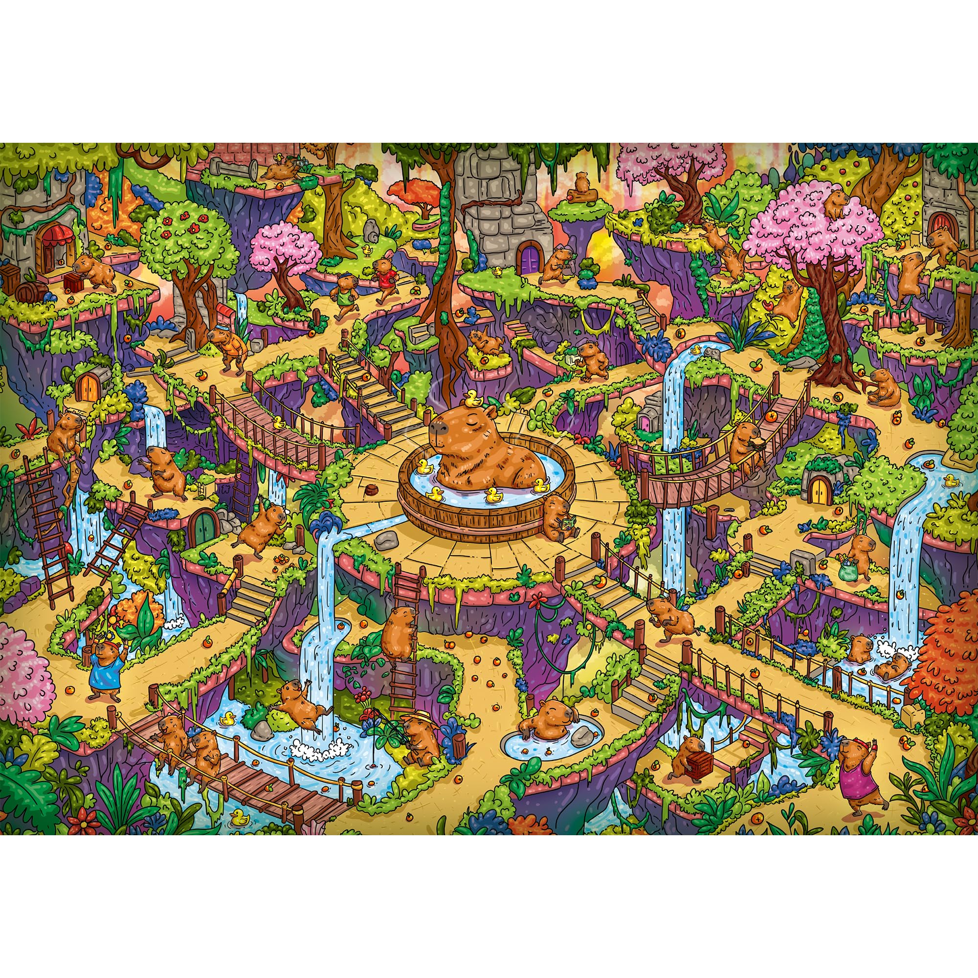 trefl-premium-plus-labyrinthe-capybaras-puzzle-500-pi-ces image 2