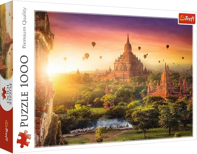 trefl-red-ancien-temple-birmanie-puzzle-1000-pi-ces-coucher-soleil image 1
