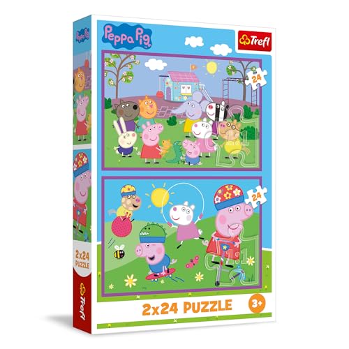 trefl-red-peppa-pig-puzzle-2x24-pi-ces-aire-de-jeux image 8
